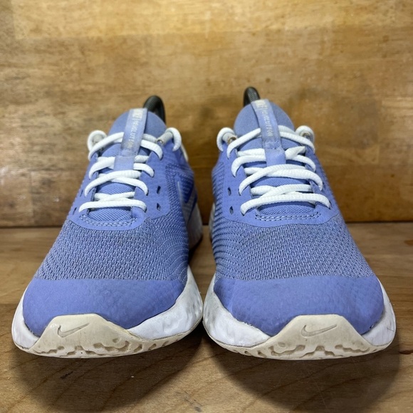Nike Revolution 5 Womens Size 6.5 (5Y) Running Shoes Sneakers Thistle Blue/White - Picture 2 of 9